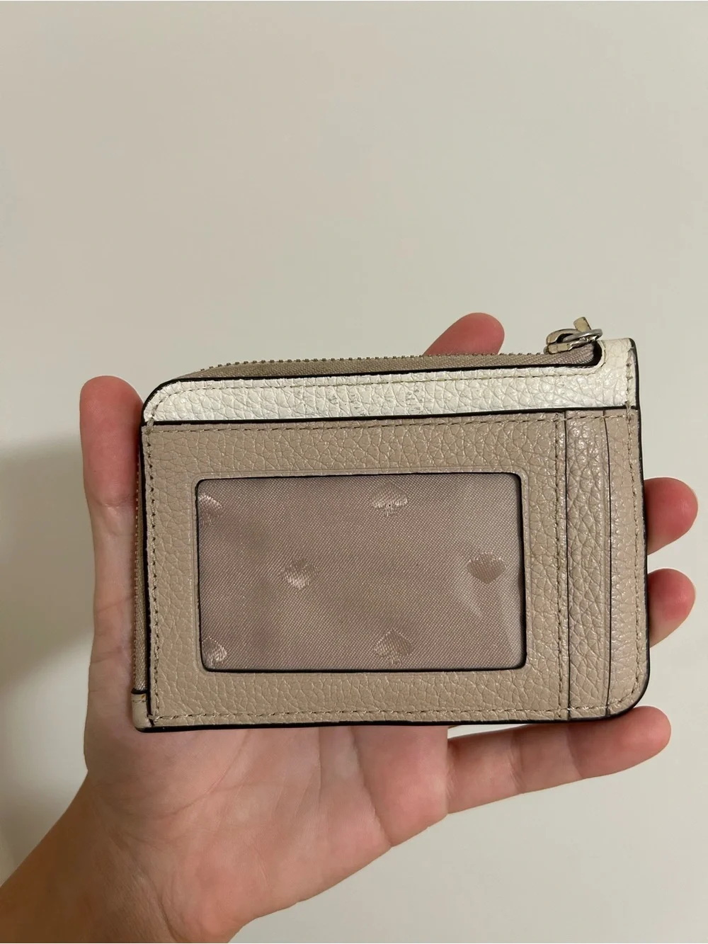 kate spade Two-Tone Leather Card Holder Wristlet